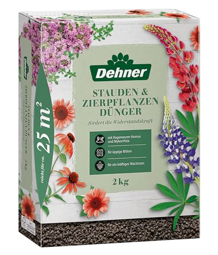 Dehner Stauden- und Zierpflanzendünger, hochwertiger Dünger für Zierpflanzen, organischer NPK-Dünger, mit Spurennährstoffen, natürliche Langzeitwirkung, 2 kg, für ca. 25 qm, bunt von Dehner