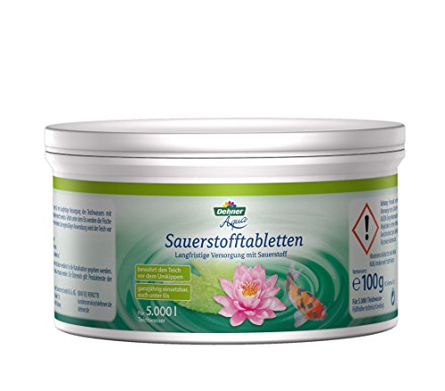 Dehner Aqua Teichwasserpflege, Sauerstofftabletten, 100 g, für ca. 5.000 l von Dehner