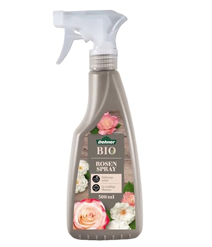 Dehner Bio Rosenspray, Spezialpflege, hochwertiger Flüssigdünger, Dünger für Rosen, Pflanzenstärkungsmittel, 500 ml von Dehner