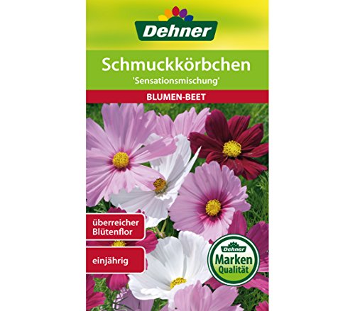 Dehner Blumen-Saatgut, Schmuckkörbchen "Sensationsmischung", 5er pack (5 x 2 g) von Dehner