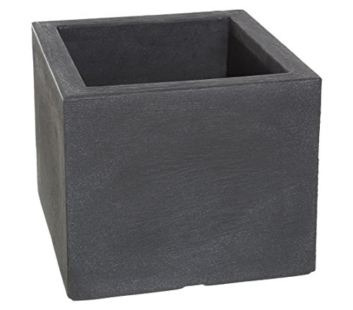 Dehner Blumenkübel Palermo, Schieferoptik, ca. 30 x 30 x 26 cm, Kunststoff, Grau Dehner Blumenkübel Palermo, Schieferoptik, ca. 30 x 30 x 26 cm, Kunststoff, Grau von Dehner
