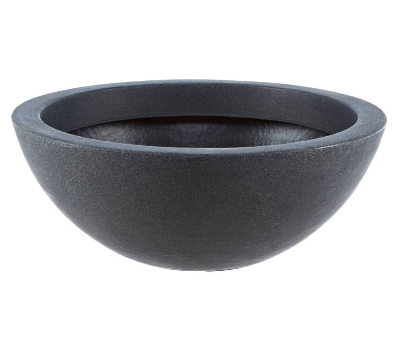 Dehner Blumentopf Kugelschale, Ø 52 cm, Höhe 20 cm, Kunststoff, frostbeständig, für Pflanzen, Miniteich oder Deko von Dehner