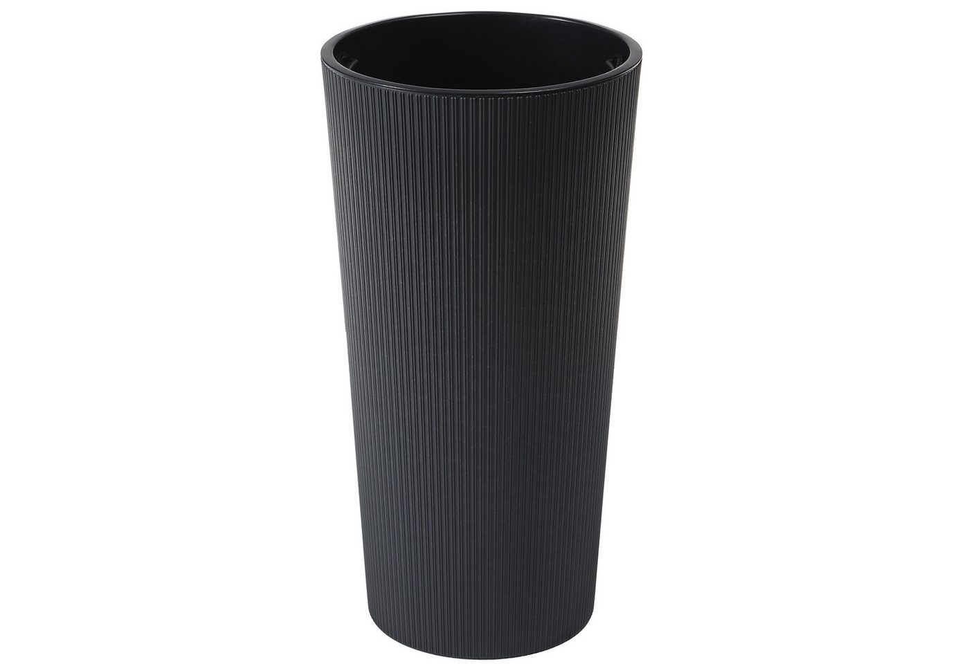 Dehner Blumentopf Lilia, Ø 20 - 25 cm, Höhe 36 - 47 cm, recycelter Kunststoff, leichter Säulen-Übertopf für Zimmerpflanzen, geriffelte Oberfläche Dehner Blumentopf Lilia, Ø 20 - 25 cm, Höhe 36 - 47 cm, recycelter Kunststoff, leichter Säulen-Übertopf für Zimmerpflanzen, geriffelte Oberfläche von Dehner