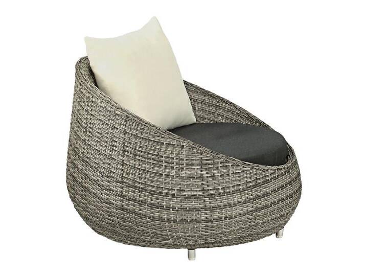 Dehner Gartenlounge-Set Lounge Sessel Avani, 95 x 97 x 76 cm, grau, stabiles, pulverbeschichtetes Aluminium-Gestell, grau von Dehner