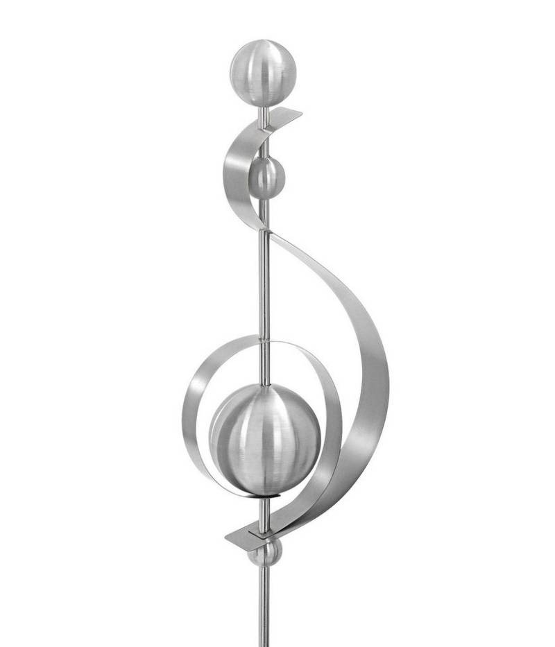 Dehner Gartenstecker Skulptur Klefo, 67 x 19 x 10 cm, Edelstahl Moderne Attraktion für den Garten, wetterbeständig und imposant von Dehner