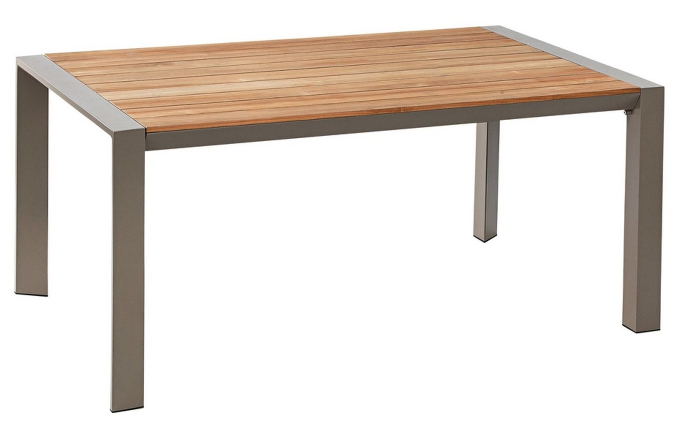 Dehner Gartentisch Ausziehtisch Cleveland, 160/240 x 101 x 76 cm, FSC®-zertifizierter Holztisch, ausziehbare Tischplatte, Alu-Gestell von Dehner
