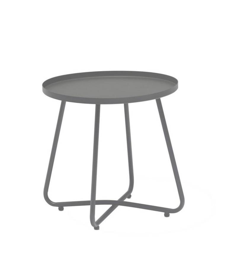 Dehner Gartentisch Ibiza ca. Ø 45 cm Höhe ca. 45 cm pulverbeschichtet, Material aus robustem Stahl von Dehner