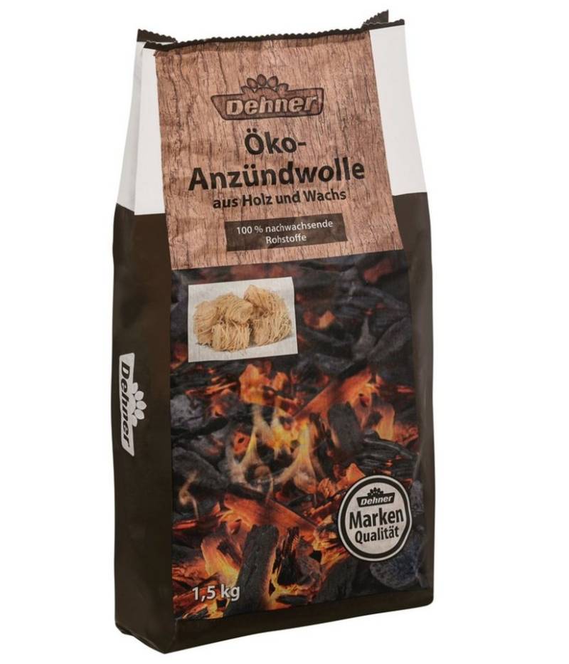 Dehner Grillbesteck-Set Öko-Anzündwolle, Holz ca. 33 x 20 x 14.5 cm 1.5 kg von Dehner