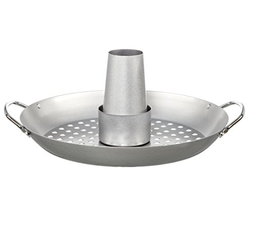 Dehner Grillzubehör Hähnchengriller, Ø 31 cm, Höhe 10 cm, Edelstahl, silber von Dehner