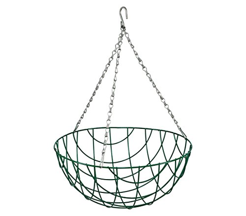Dehner Hängeampel Basket, Ø 35 cm, Metall/Kokosfaser, grün von Dehner