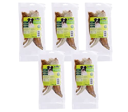 Dehner Lieblinge Hundesnack, Kaninchenohren mit Fell, 5 x 100 g (500 g) von Dehner
