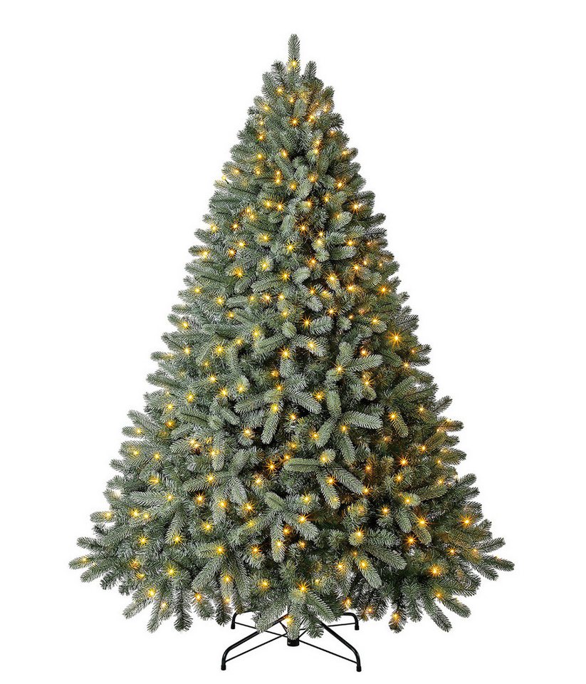 Dehner Künstlicher Weihnachtsbaum Tanne Finja, mit 500 LEDs/Ständer, Höhe 210 cm von Dehner