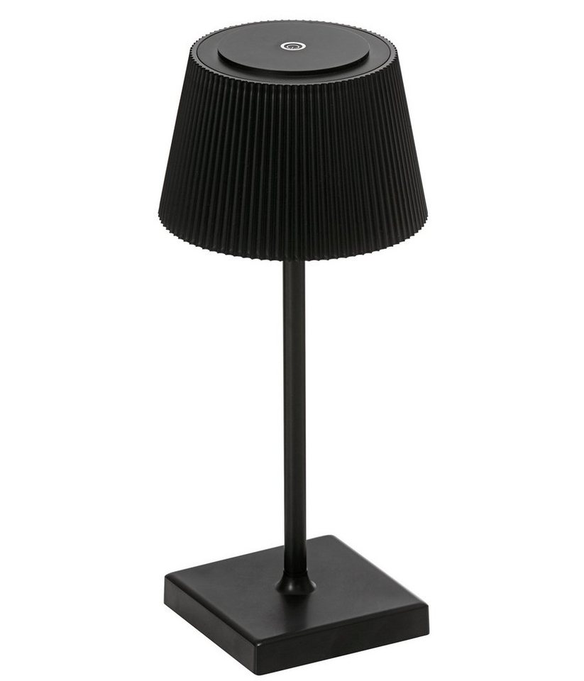 Dehner LED Solarleuchte Tischleuchte Dona, Ø 13 cm, Höhe 30 cm, IP44, Warmweiß, tragbare Akkuleuchte mit warmweißem Licht, 12 Std. Leuchtdauer von Dehner