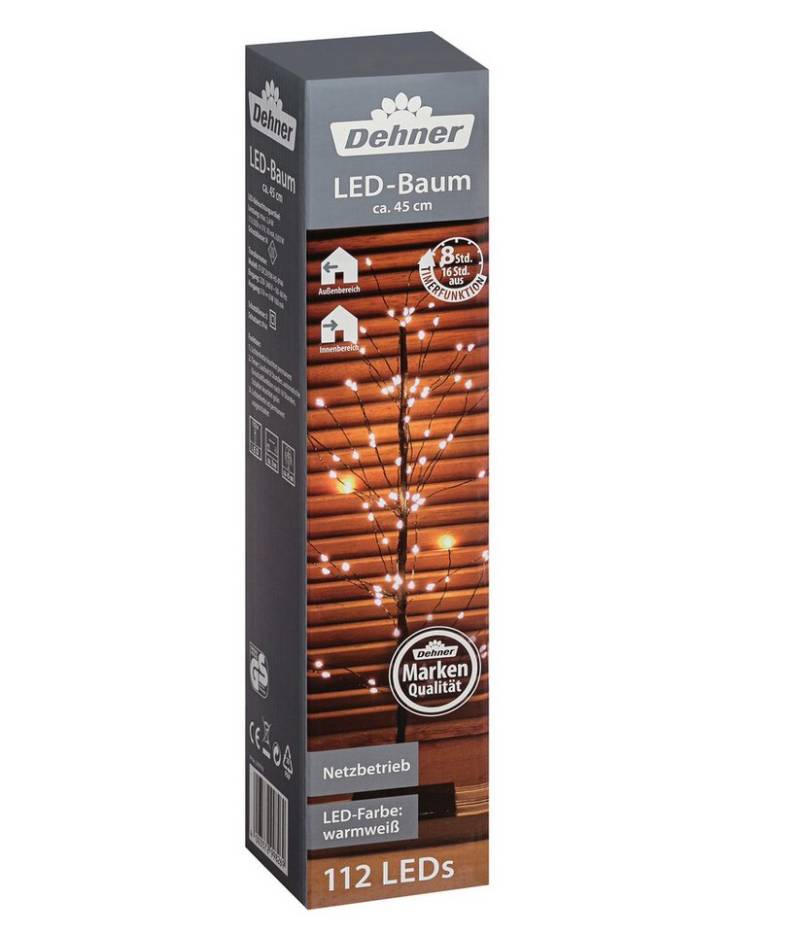 Dehner Lichterkette LED Baum, 112 LEDs, warmweiß, Höhe 45 cm, 3.36 W von Dehner