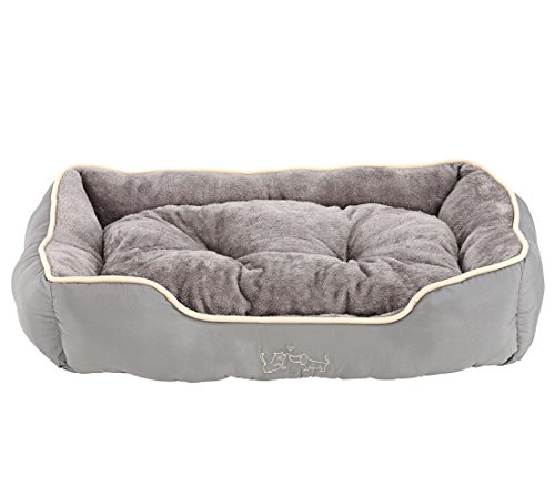 Dehner Lieblinge Hundebett und Katzenbett Sammy, ca. 75 x 58 x 19 cm, Polyester, grau Dehner Lieblinge Hundebett und Katzenbett Sammy, ca. 75 x 58 x 19 cm, Polyester, grau von Dehner