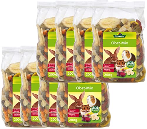 Dehner Lieblinge Nagersnack, Obst-Mix, 8 x 200 g (1.6 kg) von Dehner