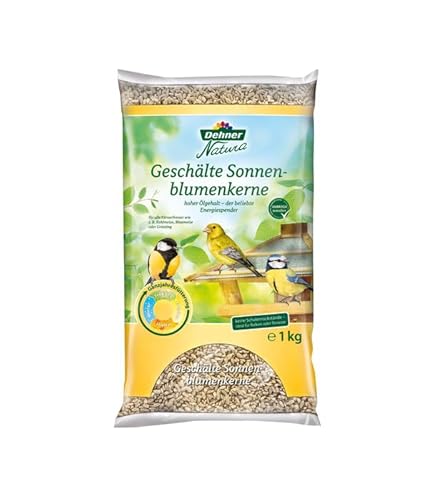 Dehner Natura Wildvogelfutter, geschälte Sonnenblumenkerne, 1 kg von Dehner