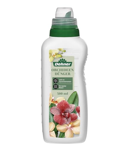 Dehner Orchideendünger, hochwertiger Flüssigdünger, Dünger für Orchideen, organischer NPK-Dünger, mit Spurennährstoffen, 500 ml, für ca. 100 l von Dehner