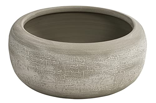 Dehner Pflanzschale Romy, Ø 24, Höhe 9 cm, Keramik, beige von Dehner