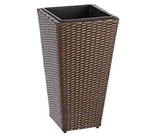 Dehner Pflanztopf Alicante, ca. 55 x 30 x 30 cm, Polyrattan, braun von Dehner