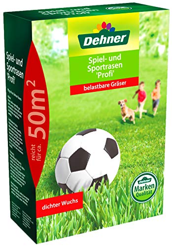 Dehner Rasen-Saatgut, Spiel- und Sportrasen Profi, 1.25 kg, für ca. 50 qm von Dehner