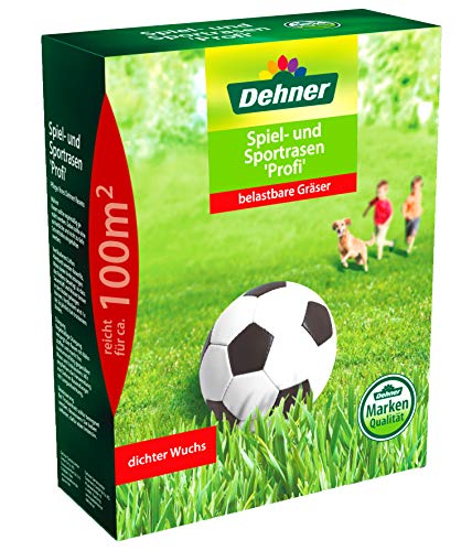 Dehner Rasen-Saatgut, Spiel- und Sportrasen Profi, 2.5 kg, für ca. 100 qm von Dehner