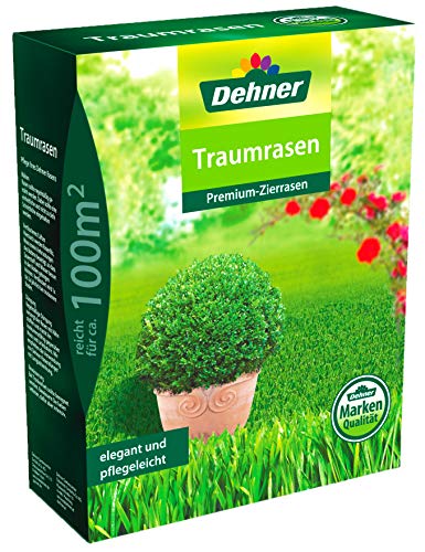 Dehner Rasen-Saatgut Traumrasen, Premium-Zierrasen, 2.5 kg, für ca. 100 qm von Dehner