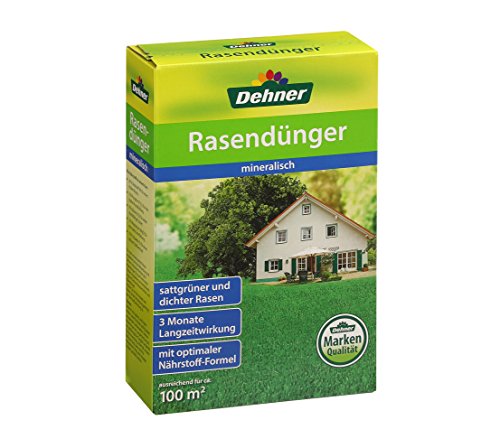 Dehner Rasendünger mit Langzeitwirkung, mineralisch, 2.5 kg, für ca. 100 qm von Dehner