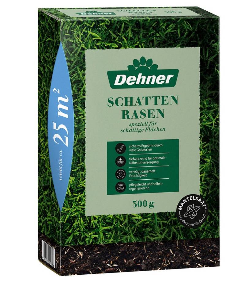 Dehner Rasensamen Schattenrasen Saatgut, robust, pflegeleicht, verschiedene Größen, 0,5 kg, Für schattige Flächen, schnell keimend, selbstregenerierend Dehner Rasensamen Schattenrasen Saatgut, robust, pflegeleicht, verschiedene Größen, 0,5 kg, Für schattige Flächen, schnell keimend, selbstregenerierend von Dehner