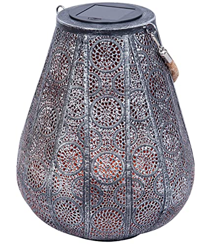 Dehner Solar-Laterne Scala, Ø 20 cm, Höhe 25 cm, Metall/Kunststoff, Lichtfarbe warmweiß, grau/silber Dehner Solar-Laterne Scala, Ø 20 cm, Höhe 25 cm, Metall/Kunststoff, Lichtfarbe warmweiß, grau/silber von Dehner
