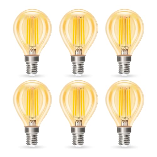 Dehobo E14 LED Glühbirne, Neutrales Weiße Birne 4W 4000K 380 Lumen E 14 Vintage Lampe, LED Filament Glühlampen 360° Abstrahlwinkel, Nicht Dimmbar Led Spots, 6 Stück Dehobo E14 LED Glühbirne, Neutrales Weiße Birne 4W 4000K 380 Lumen E 14 Vintage Lampe, LED Filament Glühlampen 360° Abstrahlwinkel, Nicht Dimmbar Led Spots, 6 Stück von Dehobo