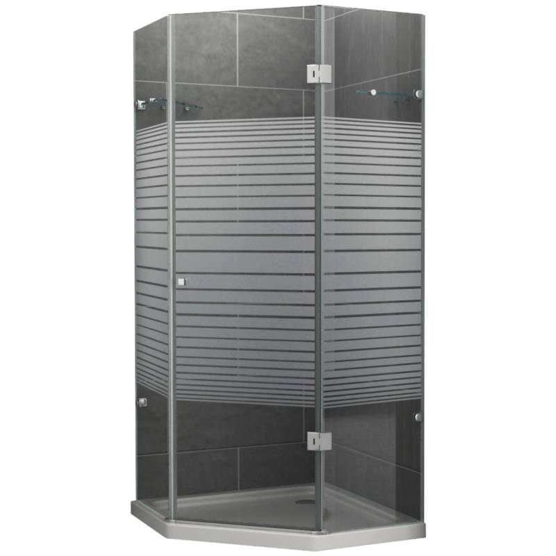 Dein Bau Projekt Duschkabine 5Eck Gestreift 80 x 195 x 80 cm m. Wanne DIN Rechts Dein Bau Projekt Duschkabine 5Eck Gestreift 80 x 195 x 80 cm m. Wanne DIN Rechts von Dein Bau Projekt