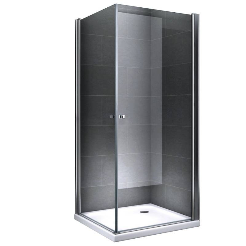 Dein Bau Projekt Duschkabine Glasdusche Klarglas 100 x 195 x 100 cm m. Wanne von Dein Bau Projekt