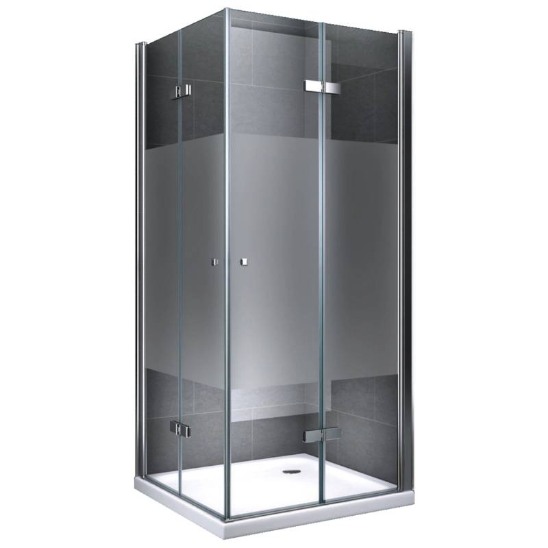 Dein Bau Projekt Duschkabine Quadrat Teilsatiniert 90 x 190 x 90 cm o. Wanne von Dein Bau Projekt