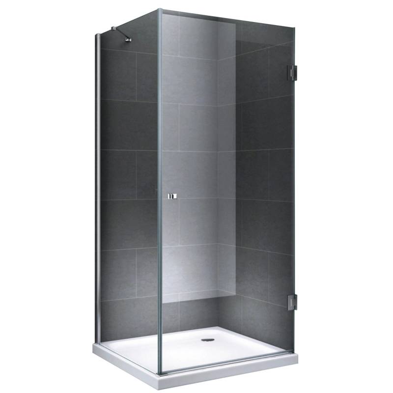 Dein Bau Projekt Duschkabine Spritzschutz Klarglas 100 x 195 x 100 cm m. Wanne von Dein Bau Projekt