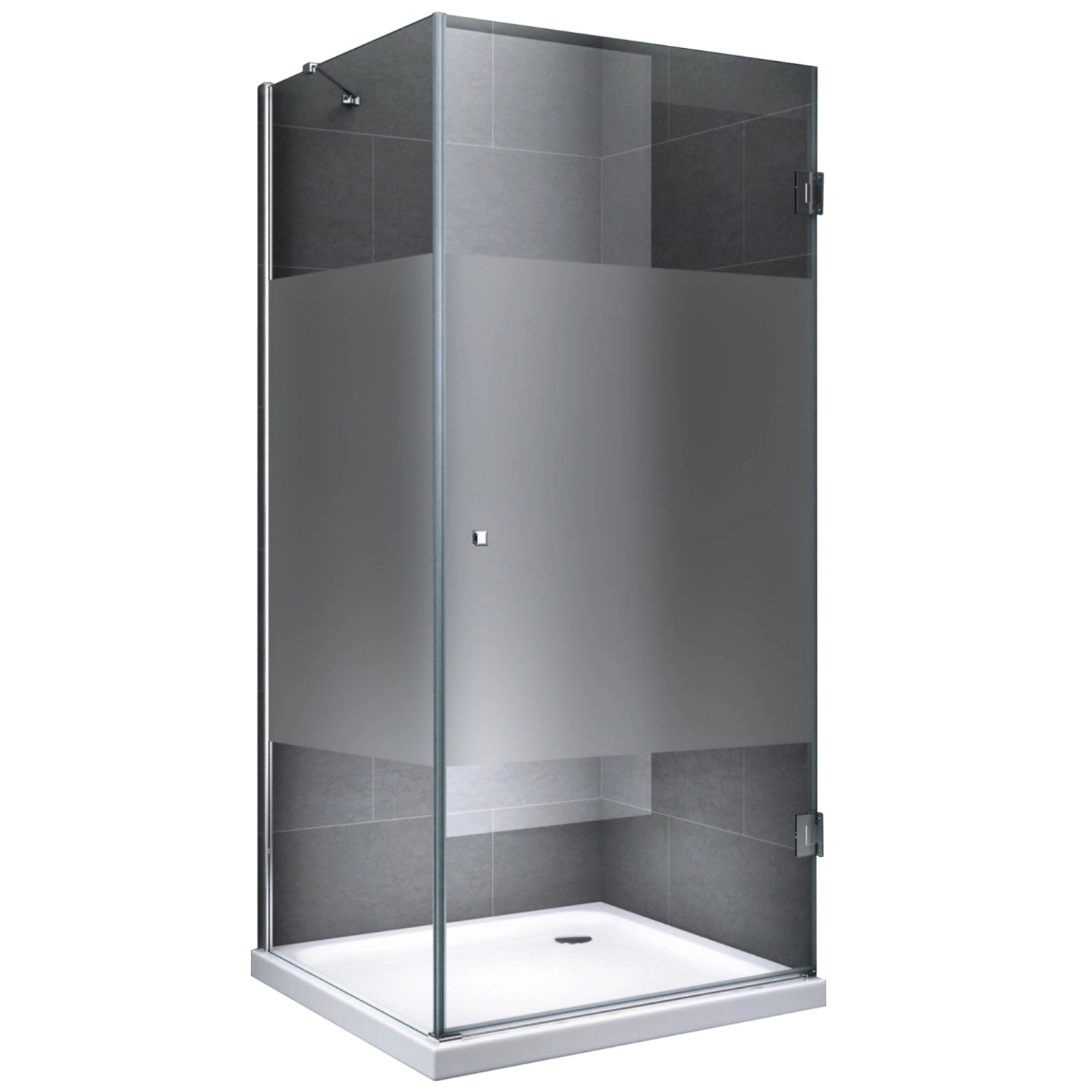Dein Bau Projekt Duschkabine Teilsatiniert 80 x 195 x 80 cm m. Wanne von Dein Bau Projekt