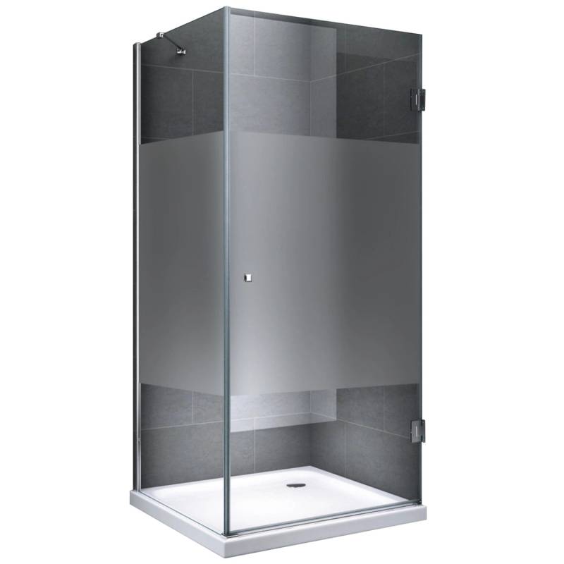Dein Bau Projekt Duschkabine Teilsatiniert 80 x 195 x 80 cm m. Wanne von Dein Bau Projekt