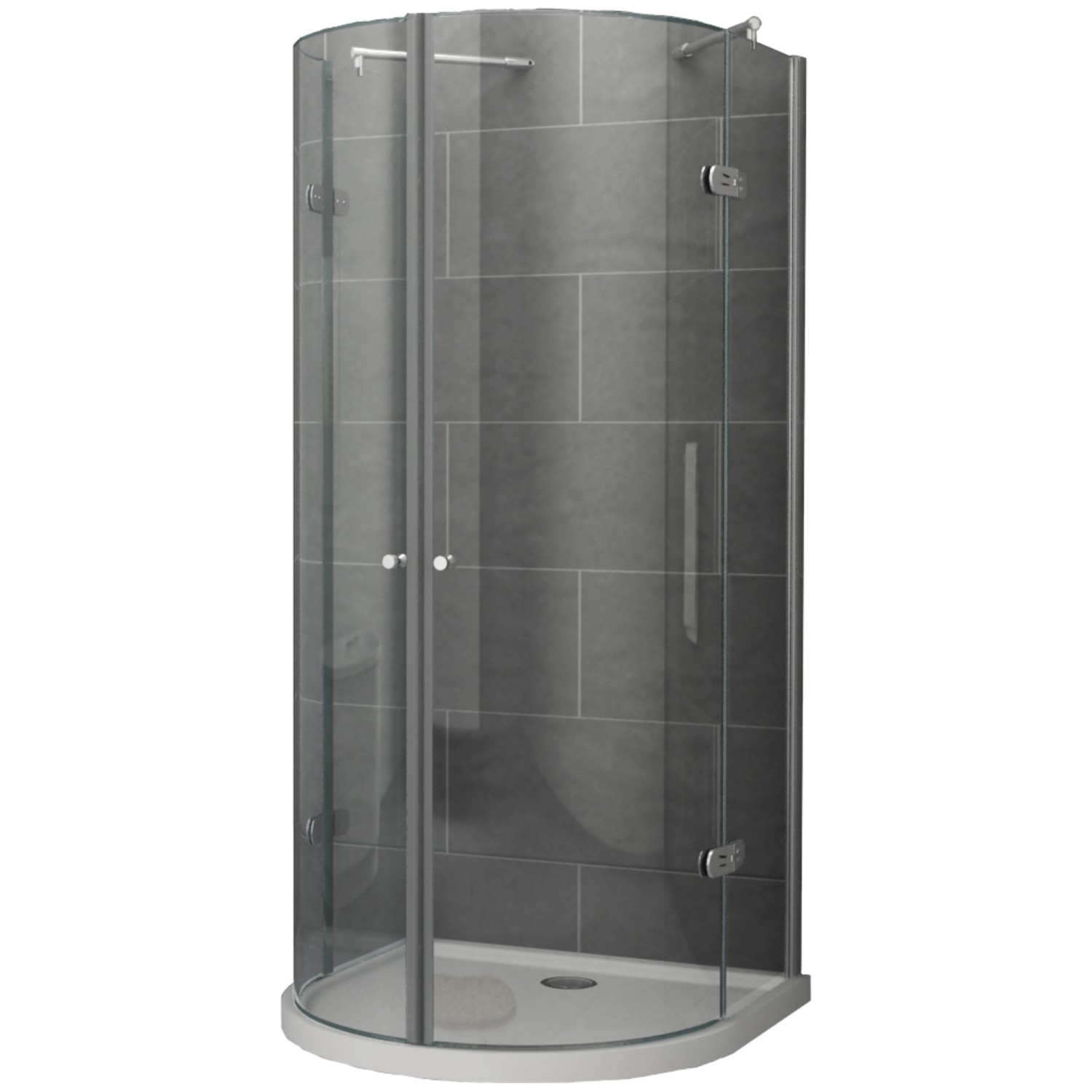 Dein Bau Projekt Duschkabine U-Profil Klarglas 90 x 190 x 90 cm o. Wanne von Dein Bau Projekt