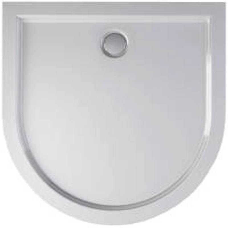 Dein Bau Projekt Duschtasse Halbrund 100 x 100 x 5 cm m. Ablauf, Duschwanne von Dein Bau Projekt