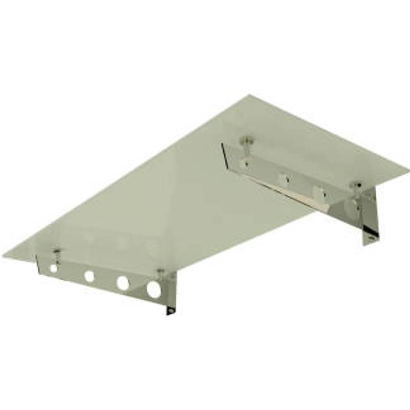 Dein Bau Projekt Glasvordach Model Schwert Milchglas VS-Glas 200 x 120 cm von Dein Bau Projekt