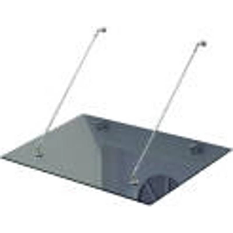 Dein Bau Projekt Glasvordach Olymp Grauglas VS-Glas 275 x 90 cm von Dein Bau Projekt