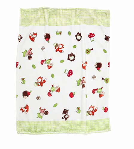 Alvi Microfaser Decke Design Waldfreund von Dein Kinderland