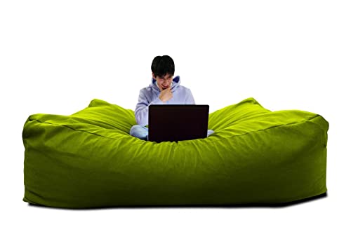 Dein-Polster "Polster passend für dein Projekt" Riesensitzsack Sitzsack XXL Sitzkissen mit Schaumstoffflocken Füllung 140x200x70 cm Grün (Green) von Dein-Polster