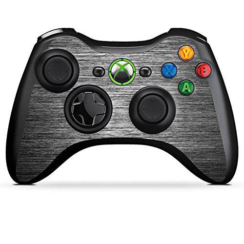 Skin kompatibel mit Microsoft Xbox 360 Controller Folie Sticker Metallic Look Metal Anthrazit von DeinDesign