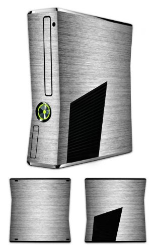 DeinDesign Skin kompatibel mit Microsoft Xbox 360 Slim Folie Sticker Metallic Look Metall Thermomixmotive von DeinDesign