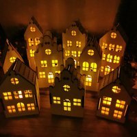 Kleine Häuser Stadt Weihnachten/ Dekoration/ Alltag/ Lichthaus Kleine Häuser Stadt Weihnachten/ Dekoration/ Alltag/ Lichthaus von DeinLasershop