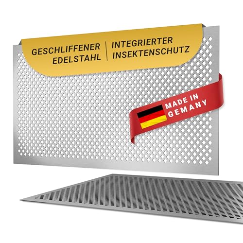 DeinLichtschacht – Lichtschachtabdeckung Edelstahl – Karos – 800x400mm – Rostfrei & langlebig – Begehbar – Mit Insektenschutz – Einfache Montage – Hochwertiges Design & Funktion – Made in Germany von DeinLichtschacht
