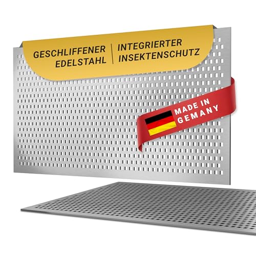 DeinLichtschacht – Lichtschachtabdeckung Edelstahl – Mit Insektenschutz - Verschiedene Muster - Rostfrei & langlebig – Begehbar – Einfache Montage – Hochwertiges Design & Funktion – Made in Germany von DeinLichtschacht