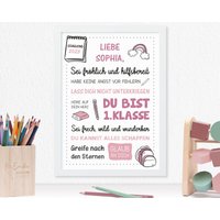 Kinderposter | Schulkind 1. Klasse Beere von DeinLieblingsteil