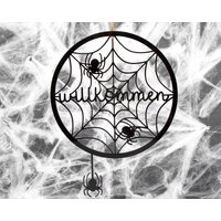 Türkranz Acryl | Halloween Willkommen Türschild Türdeko von DeinLieblingsteil